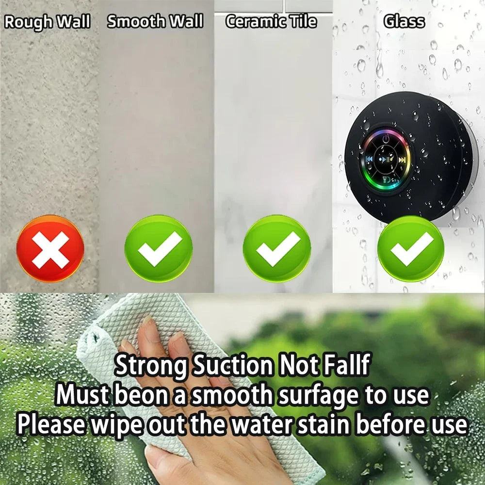 Mini Bluetooth Waterproof Speaker for Shower